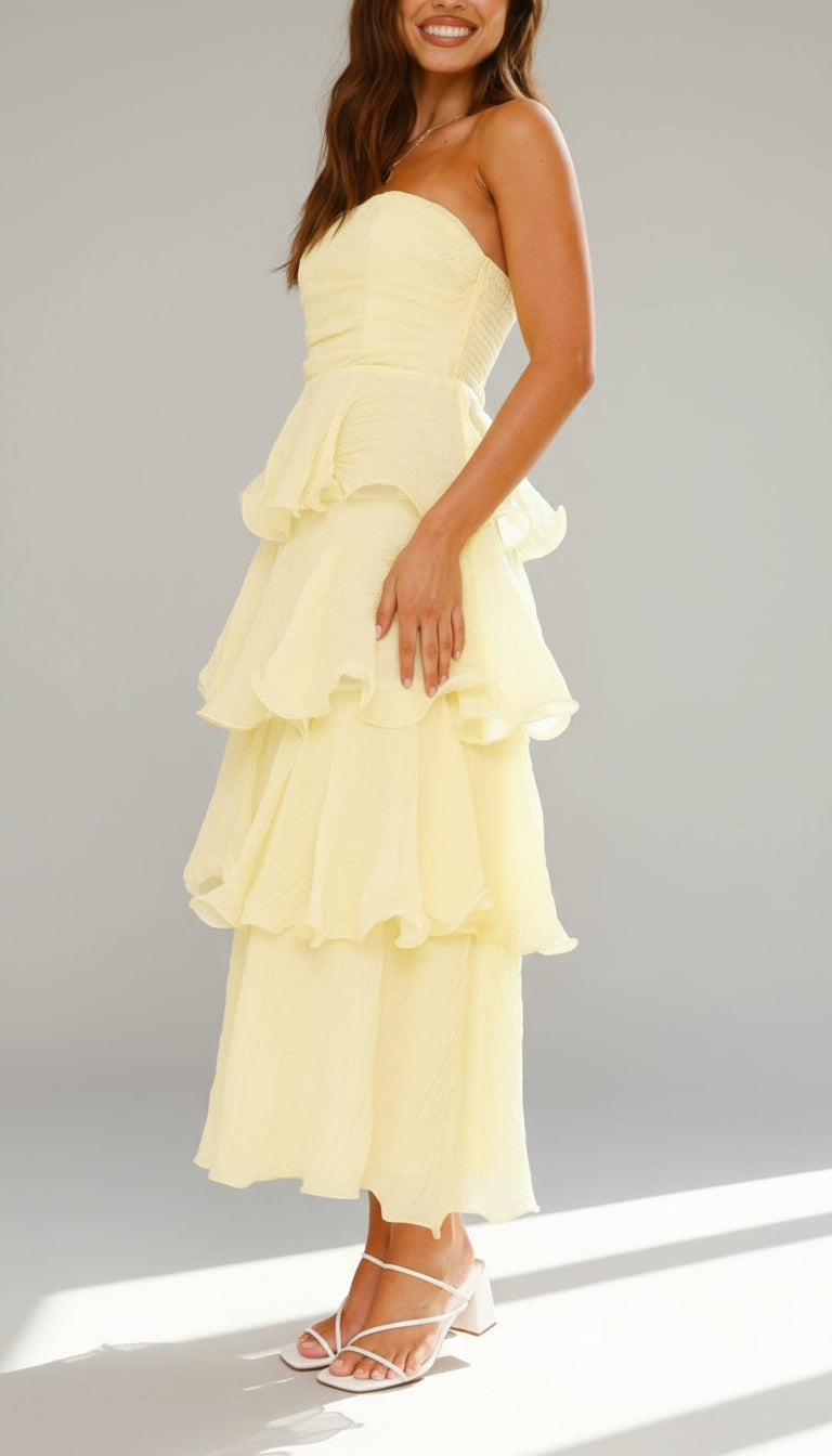 Amalise Tiered Strapless Maxi Dress product image 2