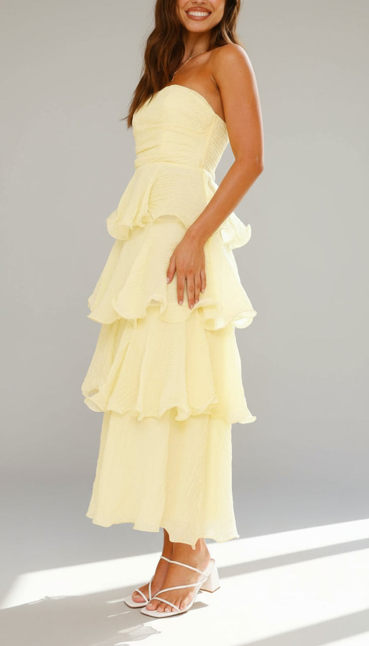 Amalise Tiered Strapless Maxi Dress product image 2