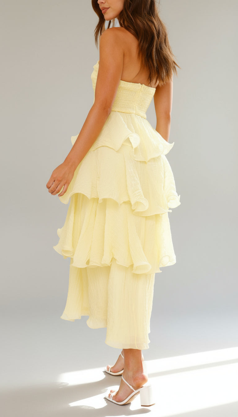 Amalise Tiered Strapless Maxi Dress product image 3