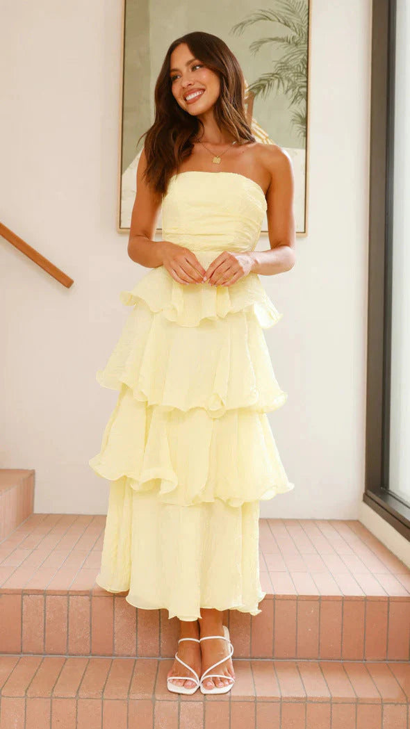 Amalise Tiered Strapless Maxi Dress product image 4