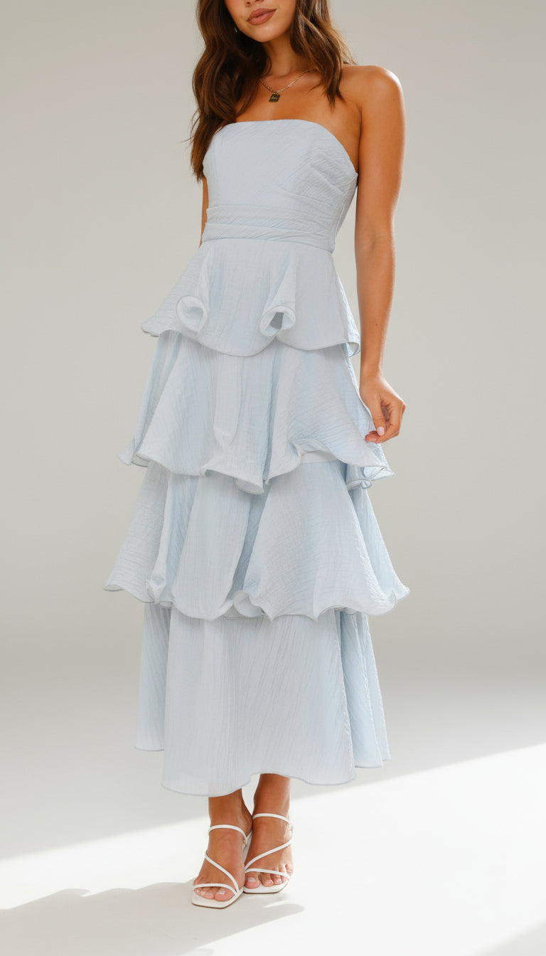 Amalise Tiered Strapless Maxi Dress product image 5