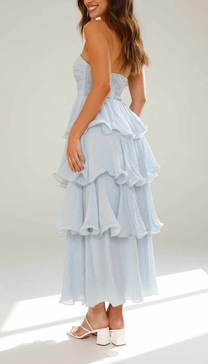 Amalise Tiered Strapless Maxi Dress product image 6