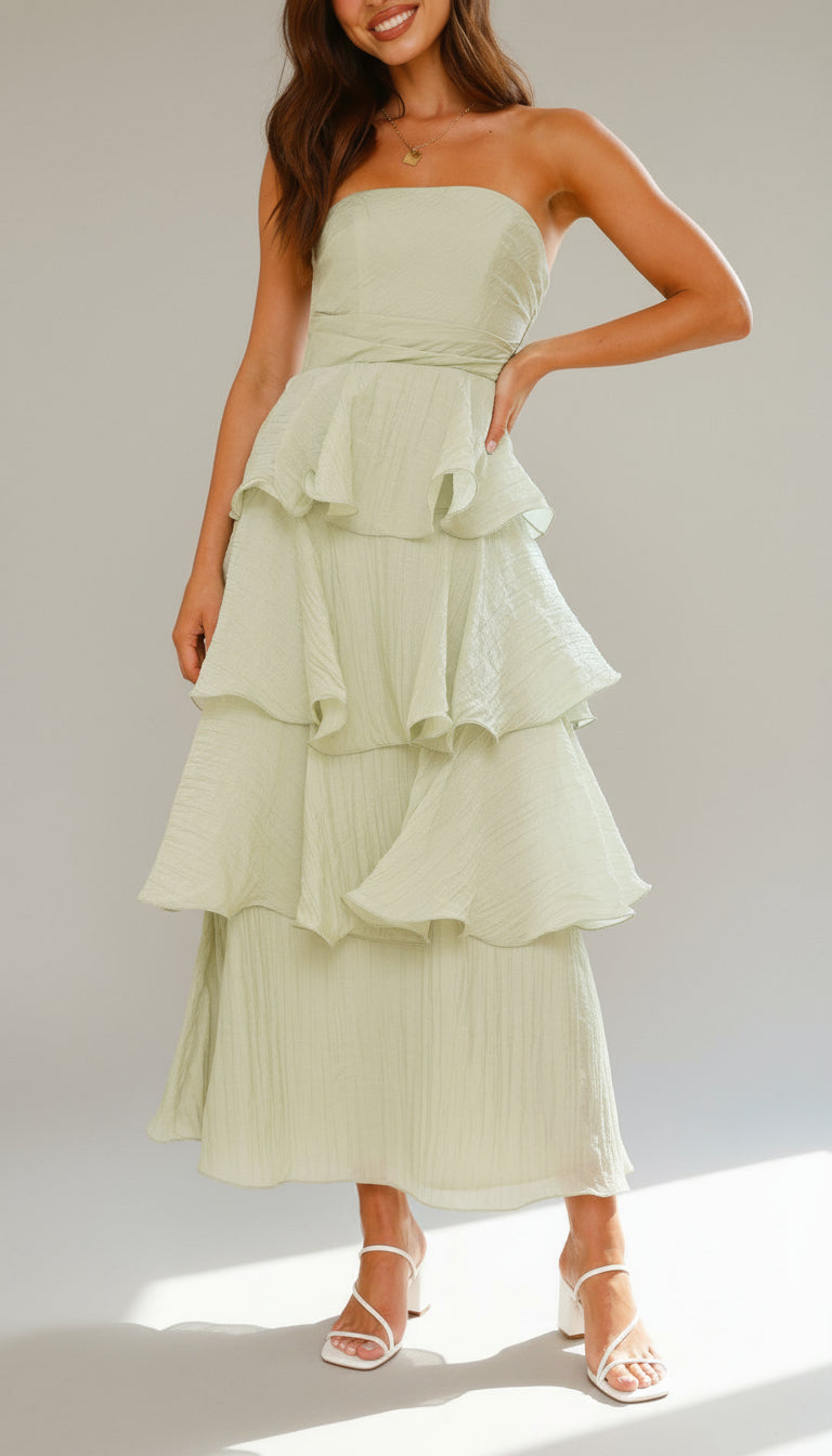 Amalise Tiered Strapless Maxi Dress product image 8