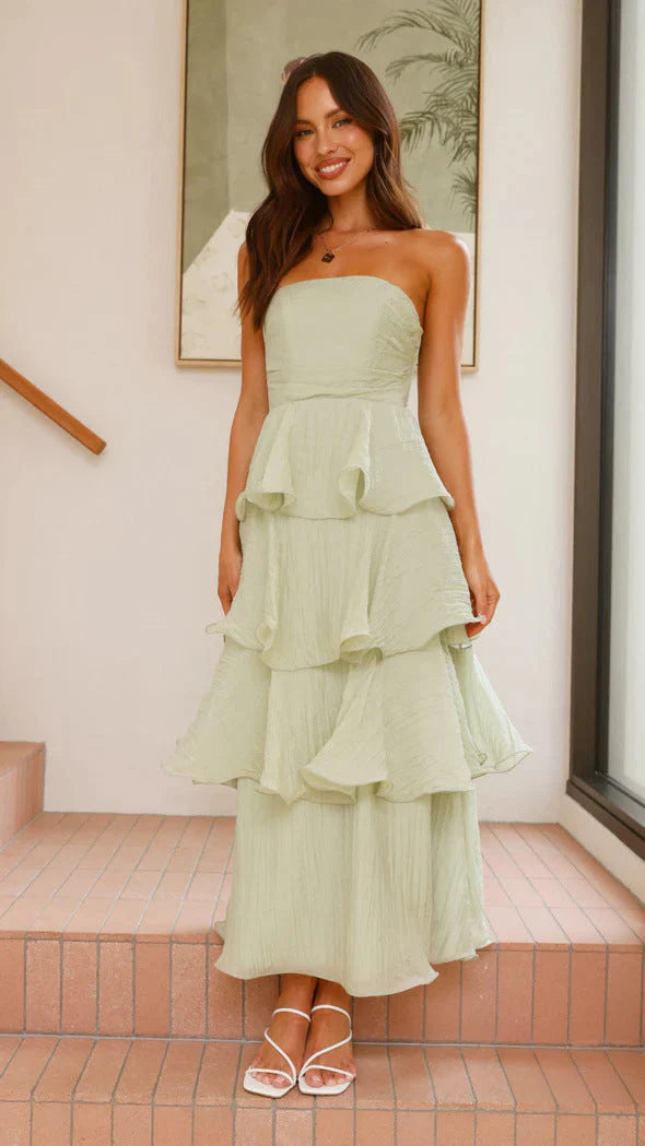 Amalise Tiered Strapless Maxi Dress product image 12