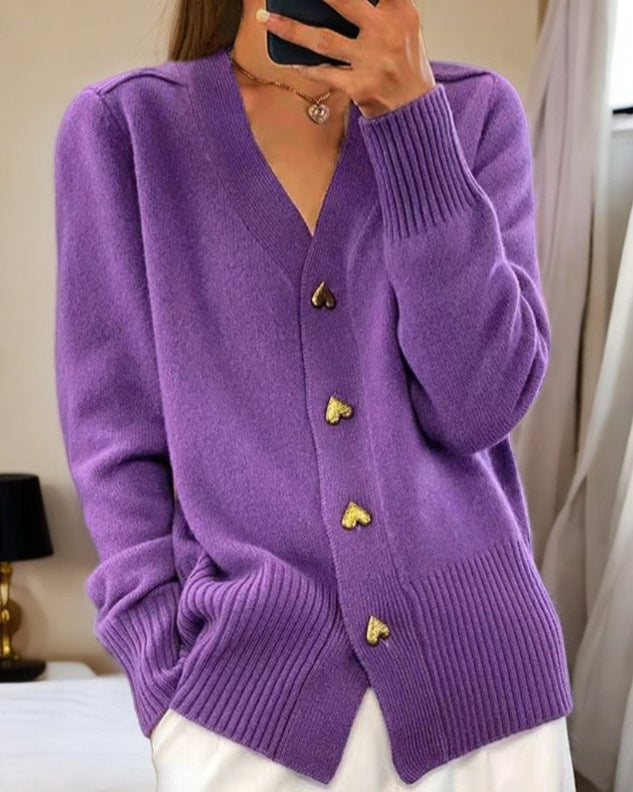 Amorette Heart-Button Cardigan product image 3