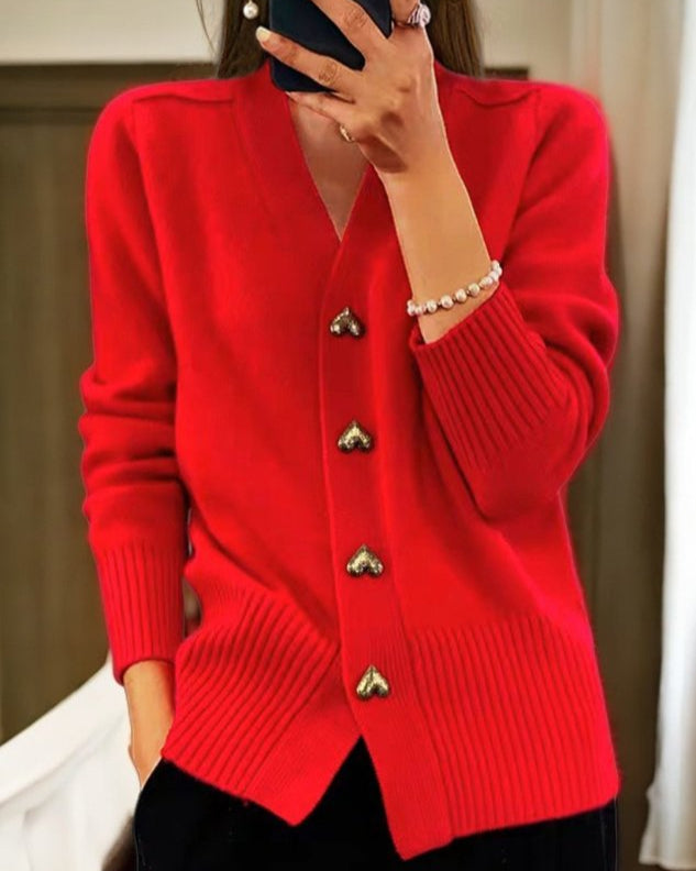 Amorette Heart-Button Cardigan product image 4