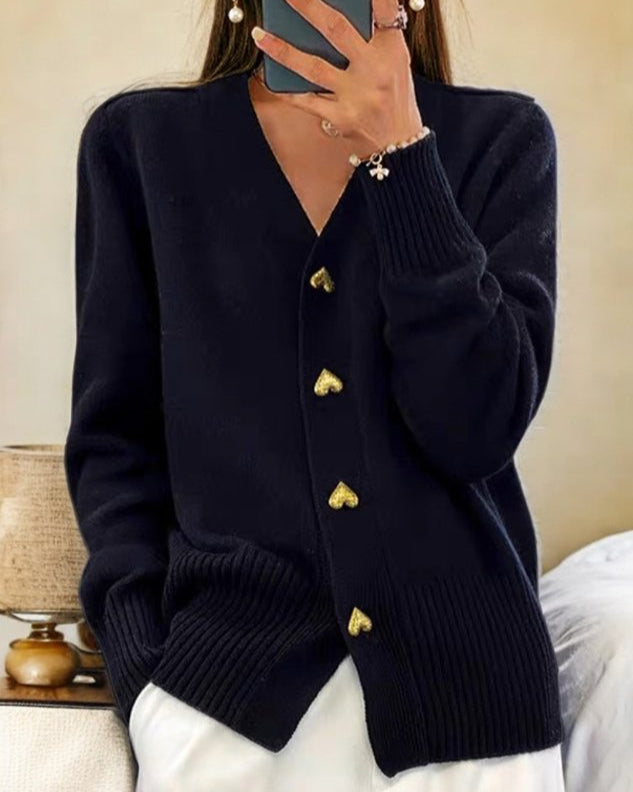 Amorette Heart-Button Cardigan product image 5