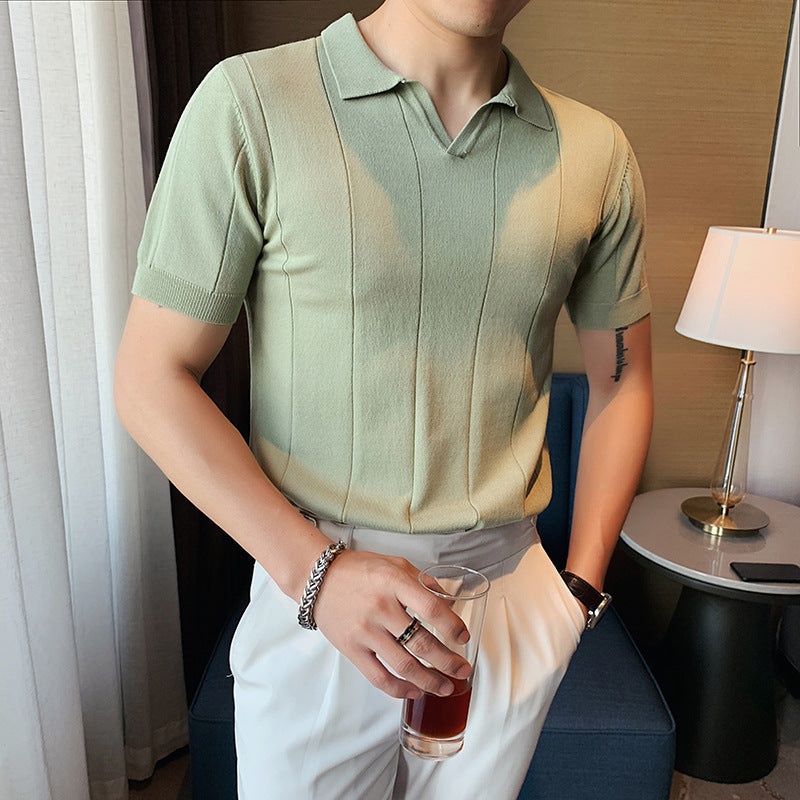 Arven Vertical-Rib V-Neck Polo product image 5