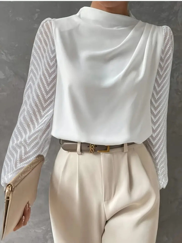 Aveline Ruched-Neck Blouse product image 1