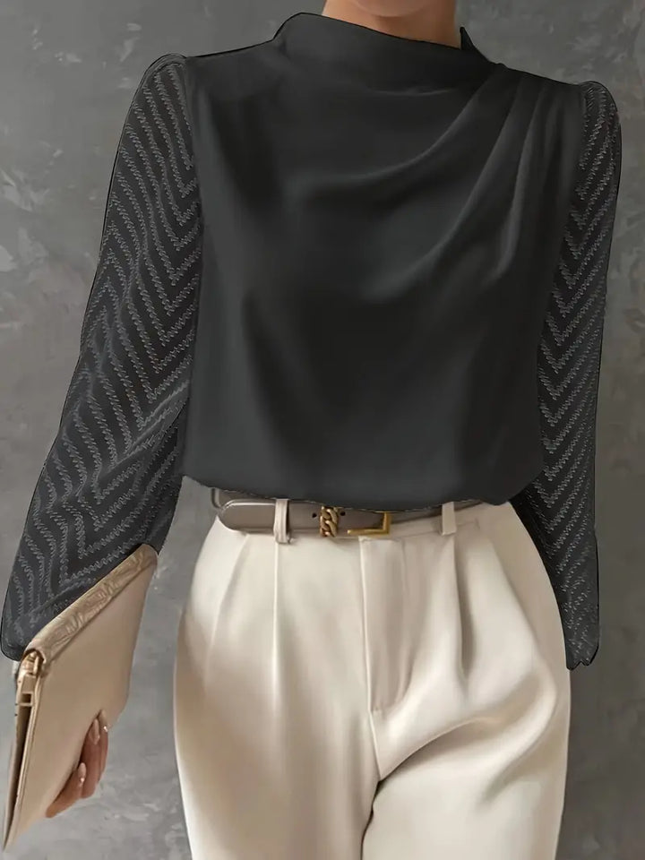 Aveline Ruched-Neck Blouse product image 3