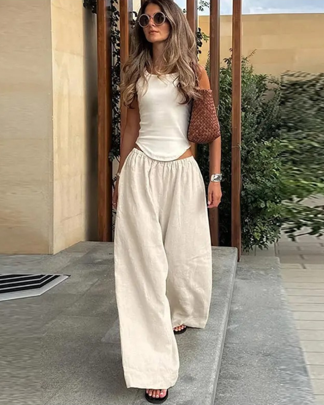 Avelisse Wide-Leg Elastic Trousers product image 2