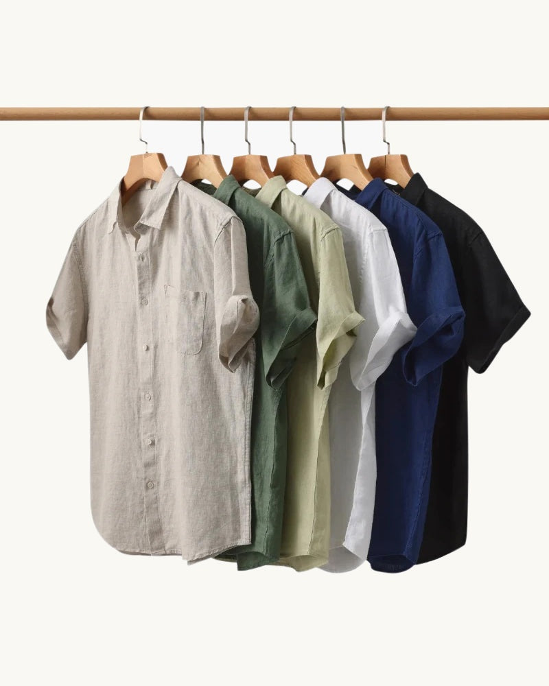 Capri - Linen Shirt (Shortsleeve) - Varenford 3