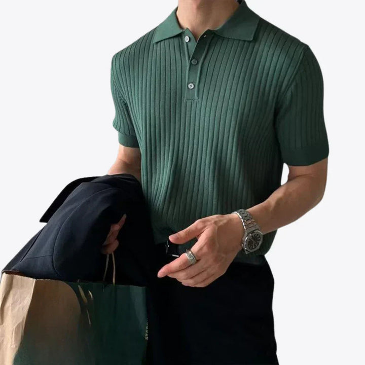 Caveren Ribbed Slim Polo product image 2
