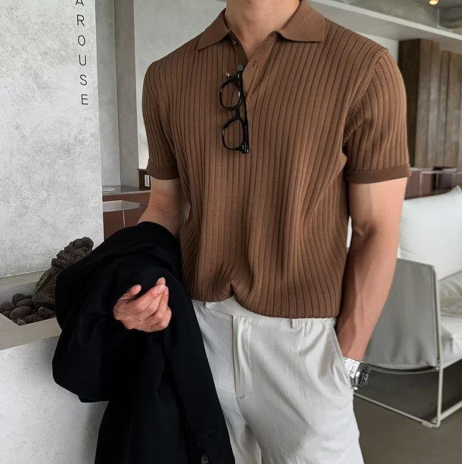 Caveren Ribbed Slim Polo product image 4