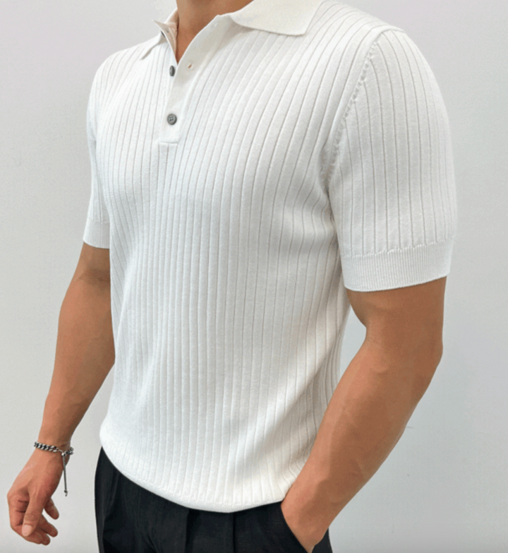 Caveren Ribbed Slim Polo product image 5