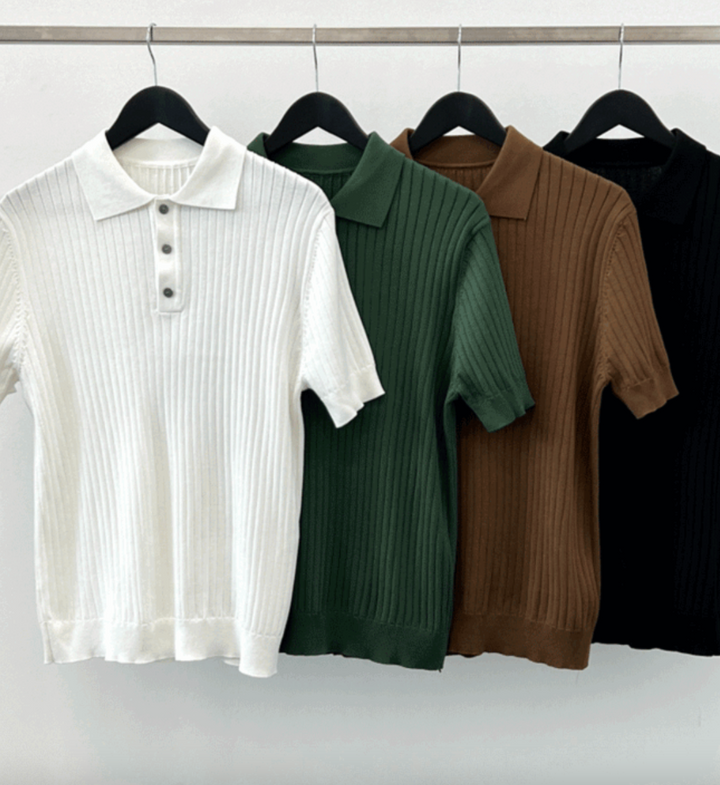 Caveren Ribbed Slim Polo product image 6