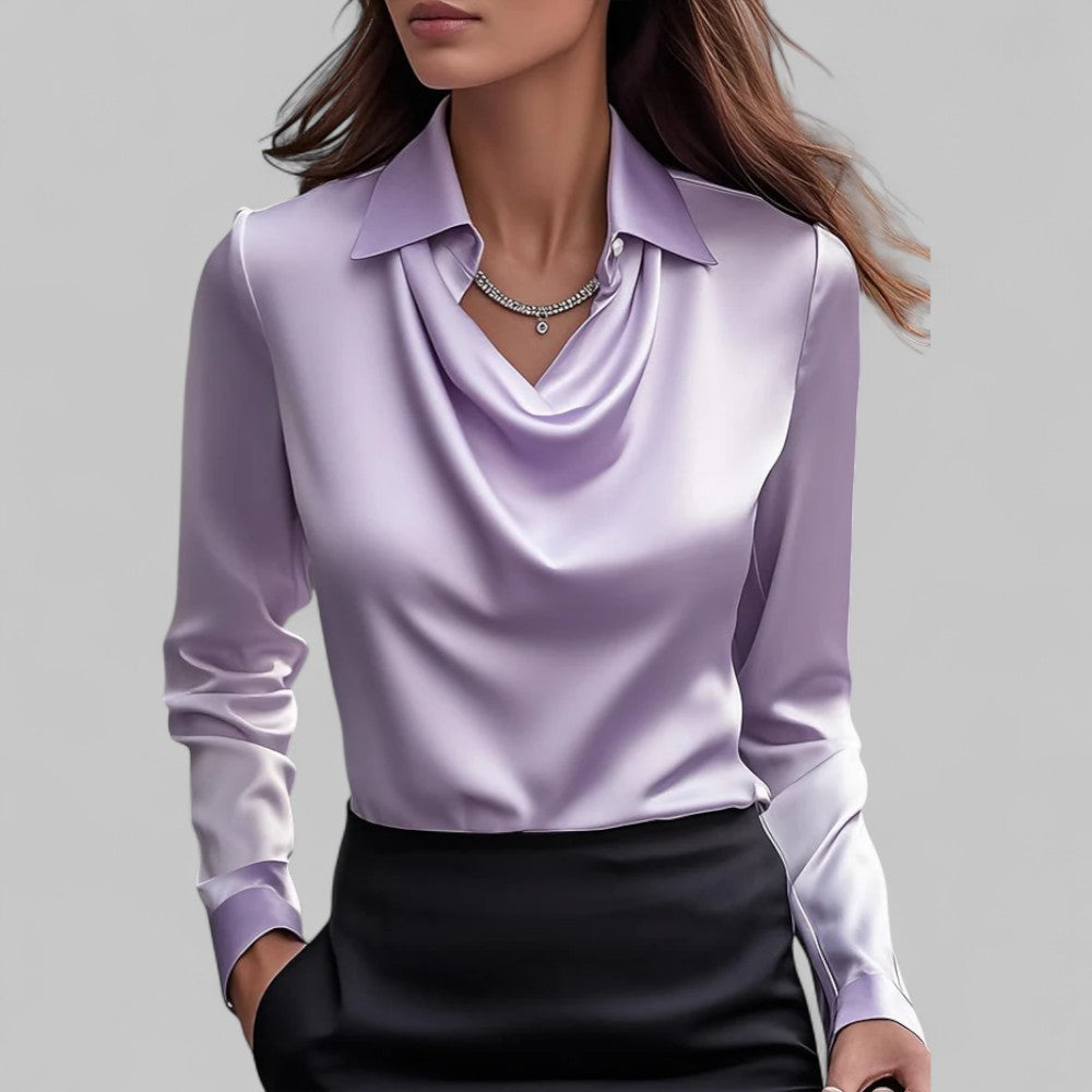 Celestine Draped Satin Blouse product image 4