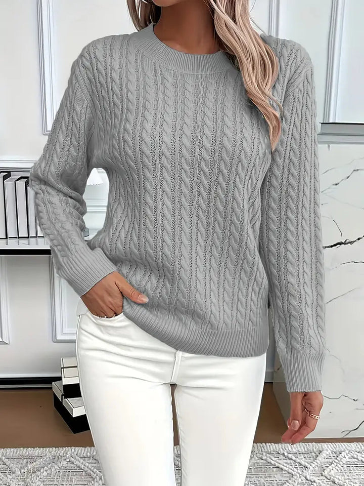 Celia Cable-Knit Crew Sweater product image 3