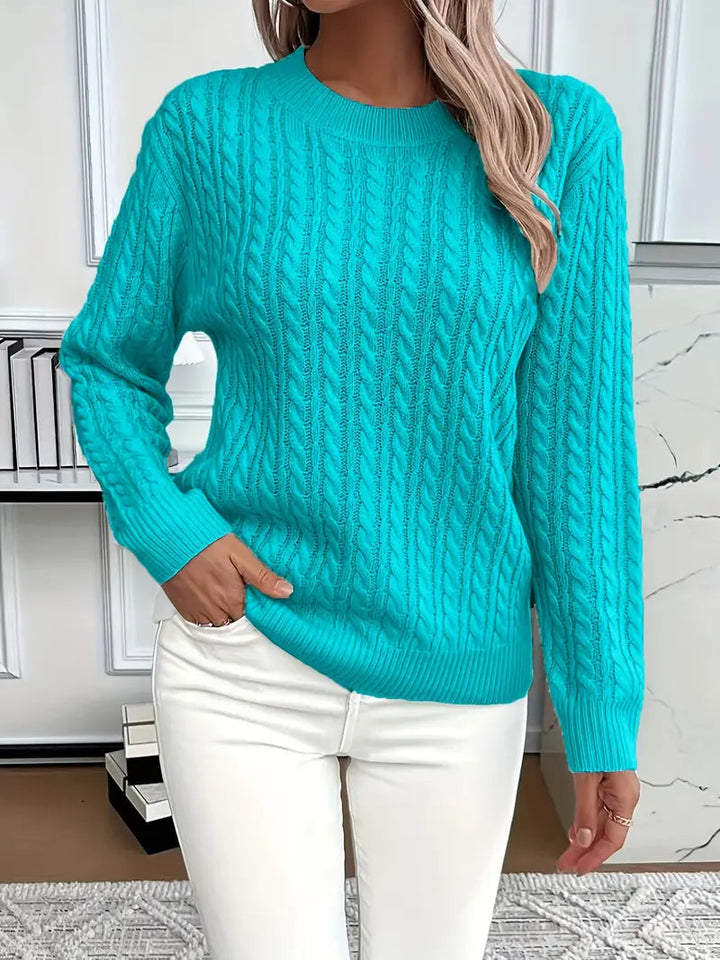 Celia Cable-Knit Crew Sweater product image 6