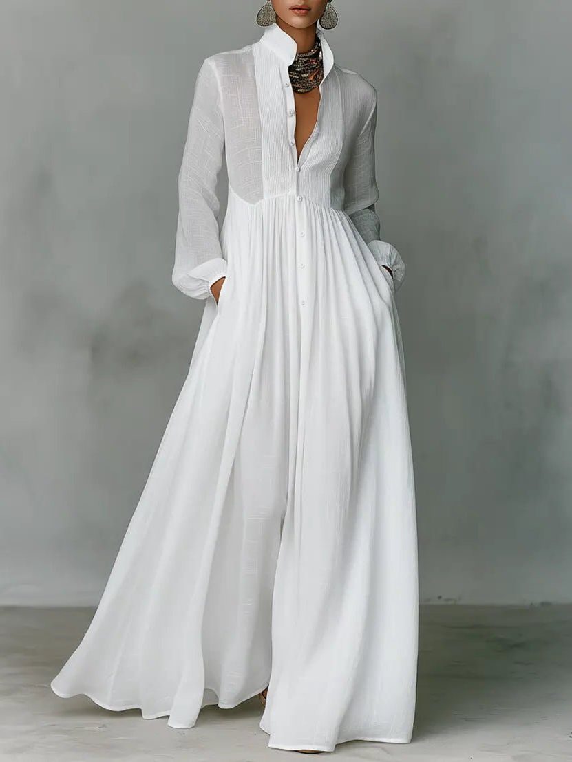 Elisane Flowing Maxi Shirt Dress product image 1