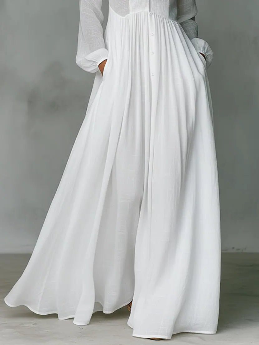 Elisane Flowing Maxi Shirt Dress product image 2