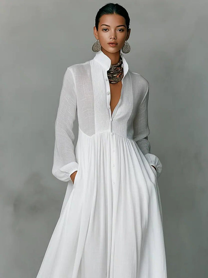 Elisane Flowing Maxi Shirt Dress product image 3