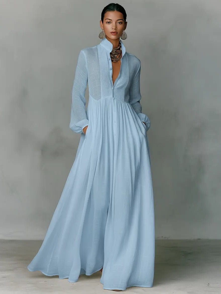 Elisane Flowing Maxi Shirt Dress product image 6