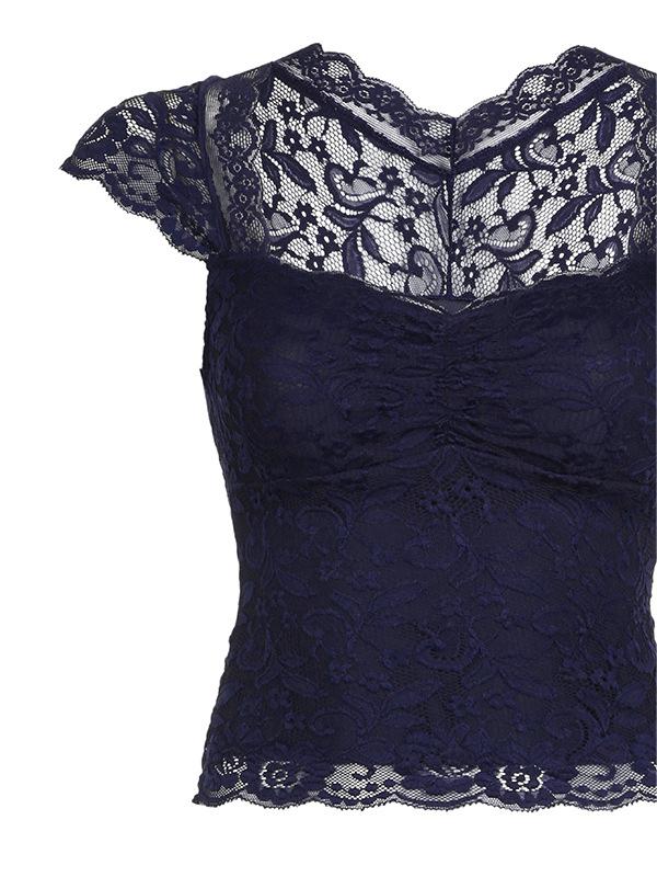 Elowen Navy Lace Top product image 3