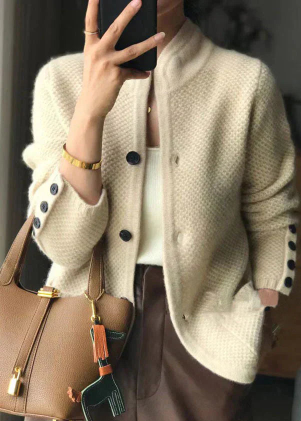 Elowen Textured Stand-Collar Cardigan product image 1
