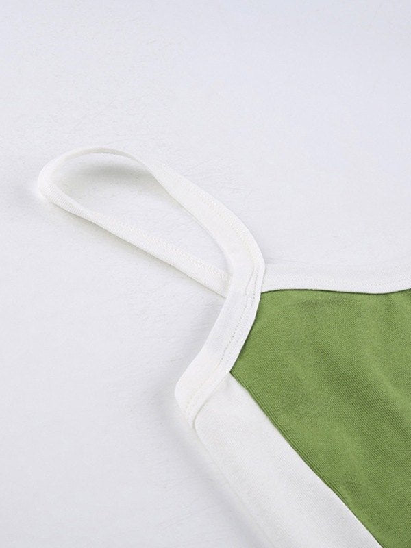 Elvara Contrast-Panel Crop Cami product image 5