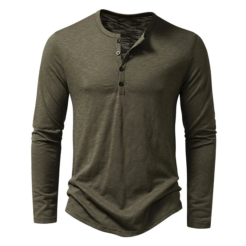 Enzo Cotton Henley product image 1