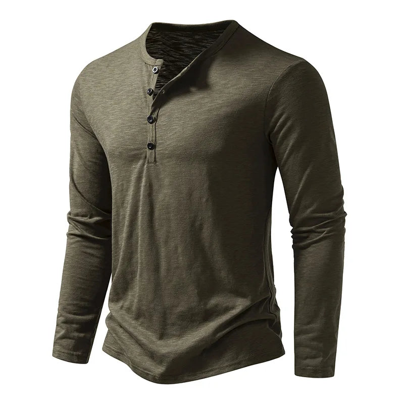 Enzo Cotton Henley product image 2