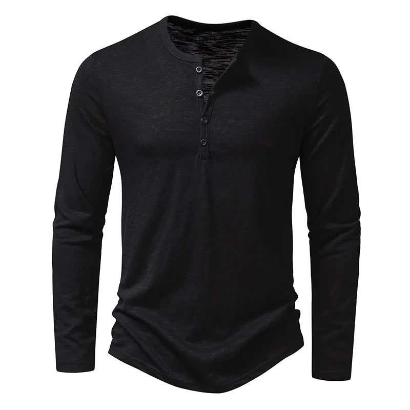 Enzo Cotton Henley product image 4