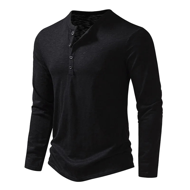 Enzo Cotton Henley product image 5