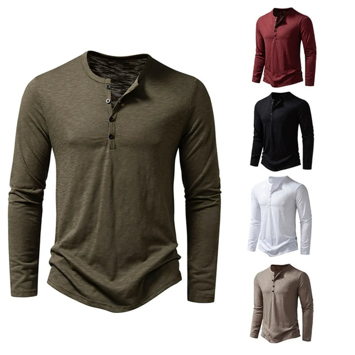 Enzo Cotton Henley product image 15