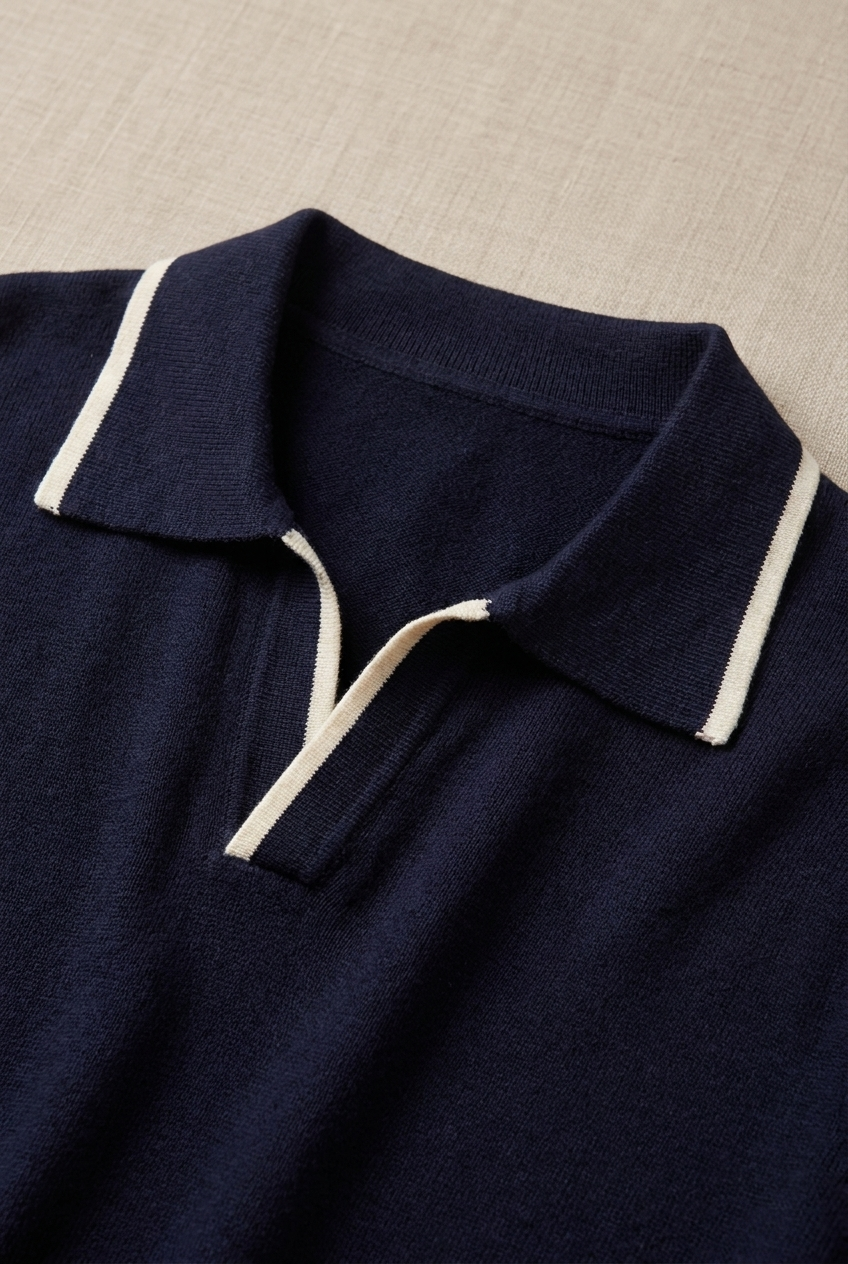 Harven Contrast-Trim Knit Polo product image 4