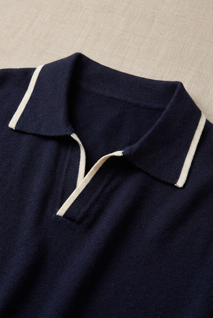Harven Contrast-Trim Knit Polo product image 4