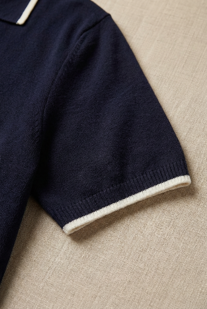 Harven Contrast-Trim Knit Polo product image 5