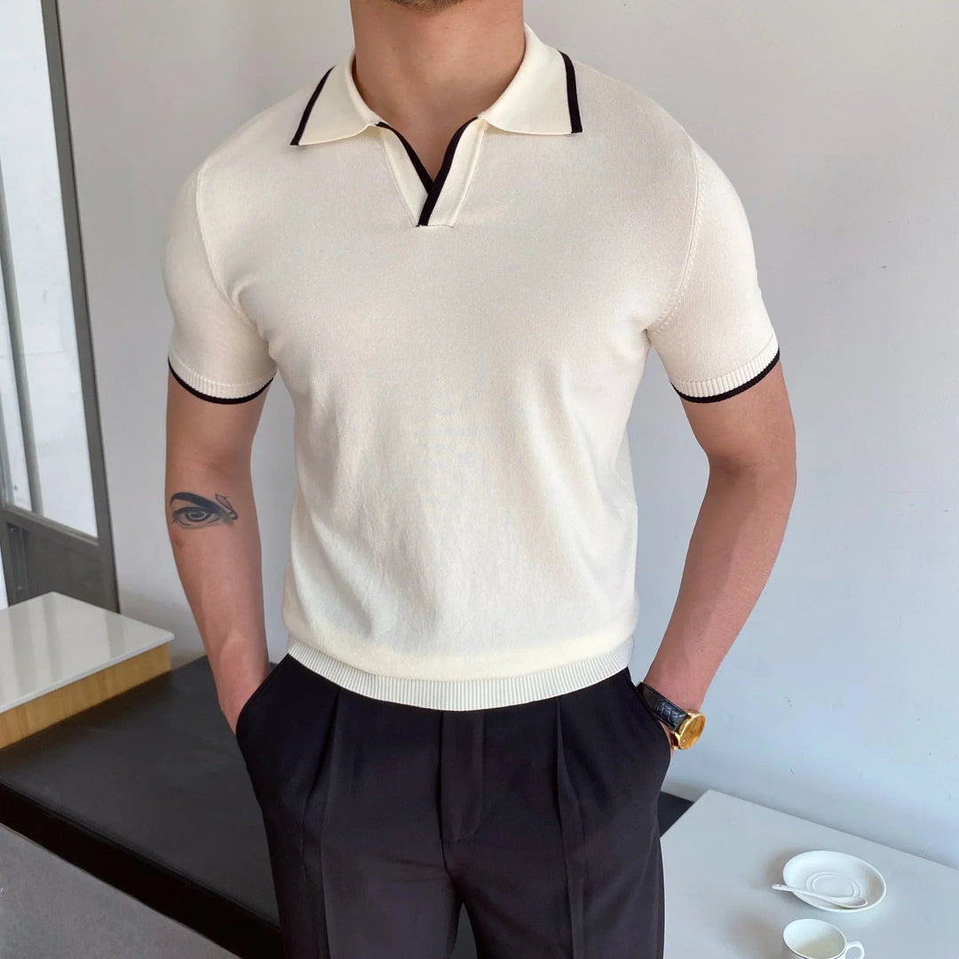 Harven Contrast-Trim Knit Polo product image 6