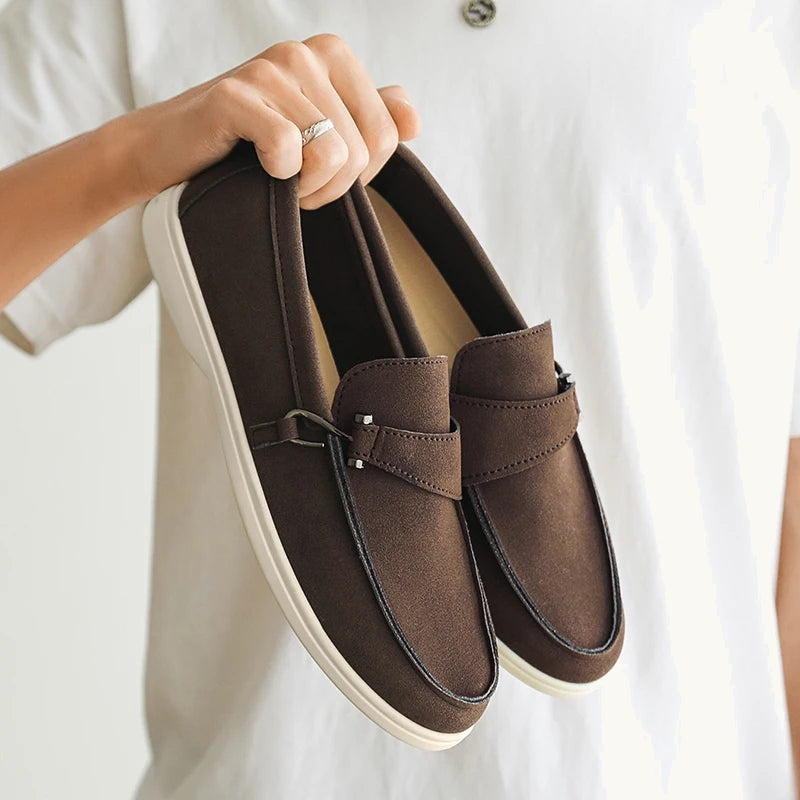 Lorenzo Suede Loafers - Varenford 4
