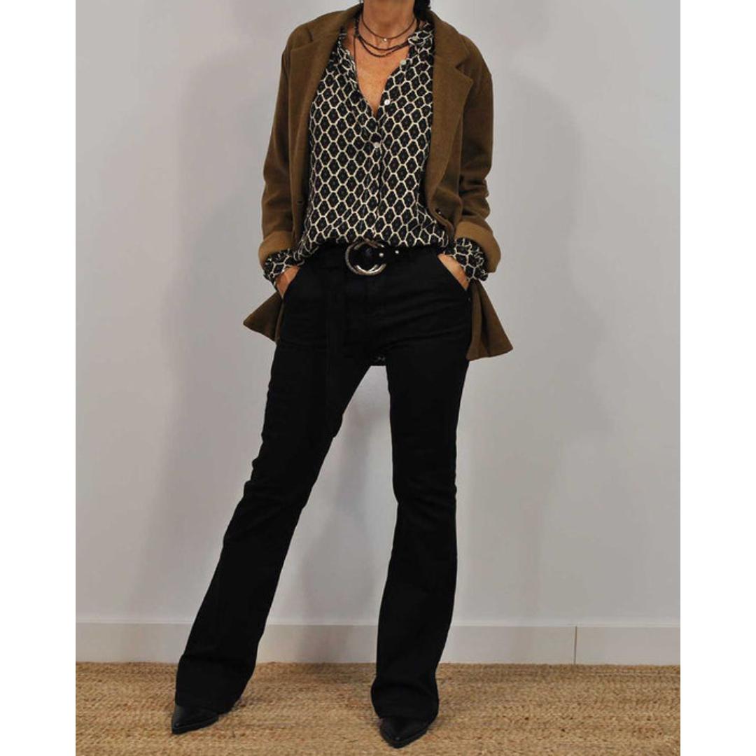 Marcelline Patterned V-Neck Blouse product image 4