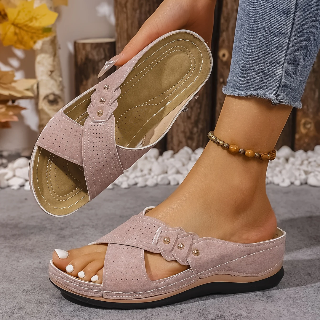 Mireva Cross-Strap Slide Sandals product image 5