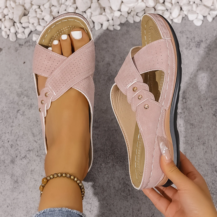 Mireva Cross-Strap Slide Sandals product image 6