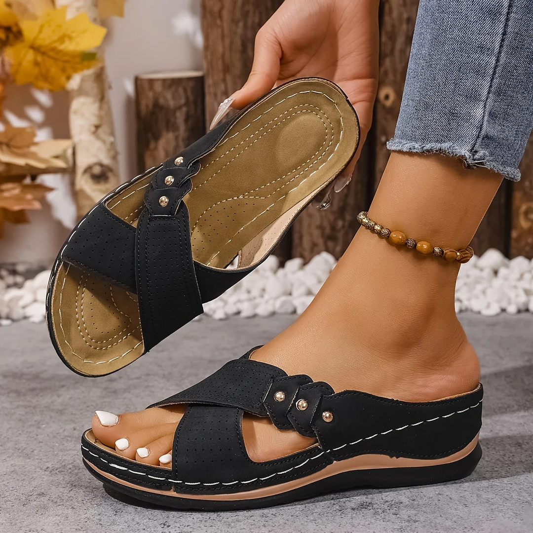 Mireva Cross-Strap Slide Sandals product image 9