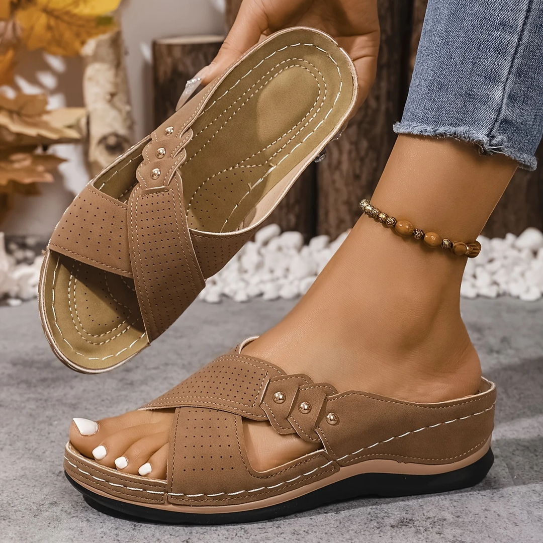Mireva Cross-Strap Slide Sandals product image 13
