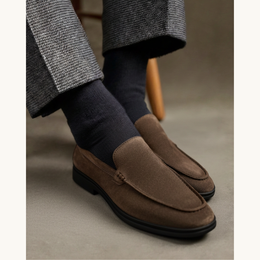 Modena Premium Suede Loafers - Black Soles - product image 3