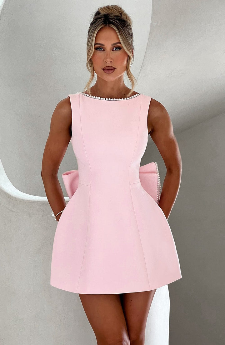 Pearline Bow-Back Mini Dress product image 1
