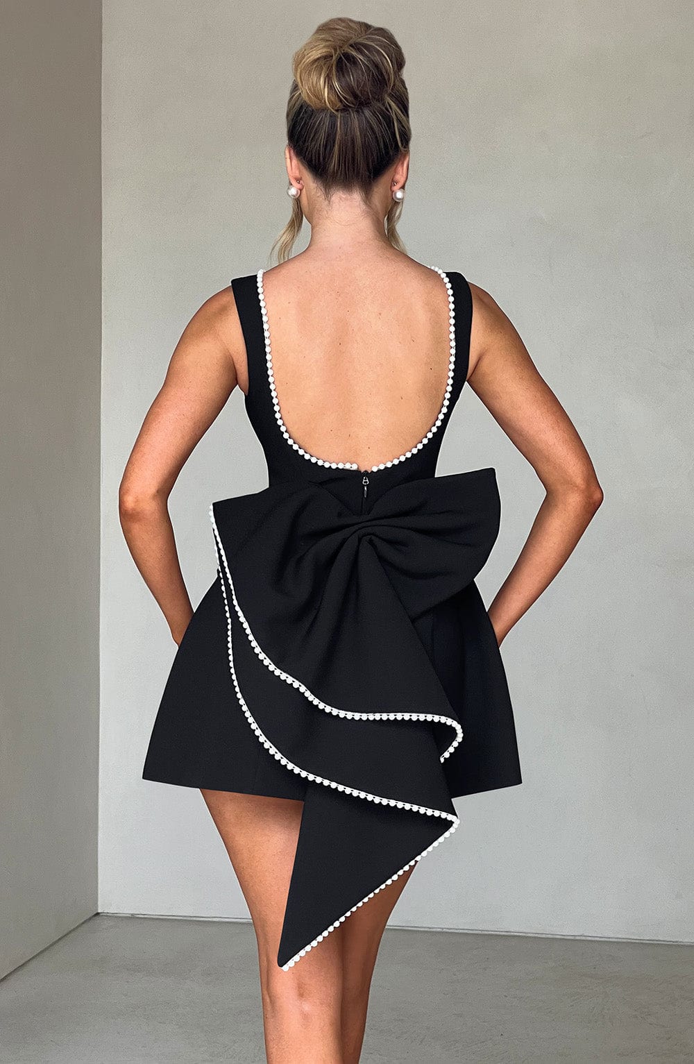 Pearline Bow-Back Mini Dress product image 6
