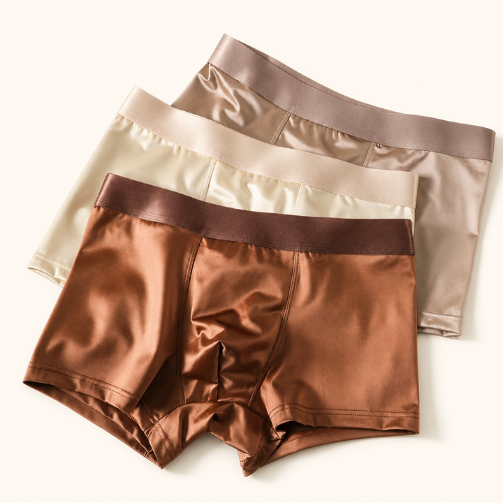 Varenford SilkySkin Invisible Boxers on Varenford cream background