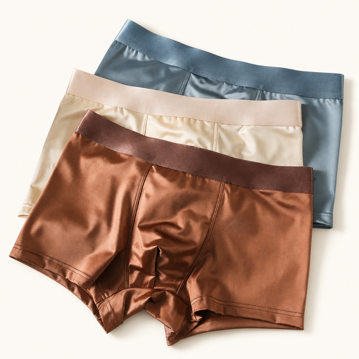 Varenford SilkySkin Invisible Boxers on Varenford cream background